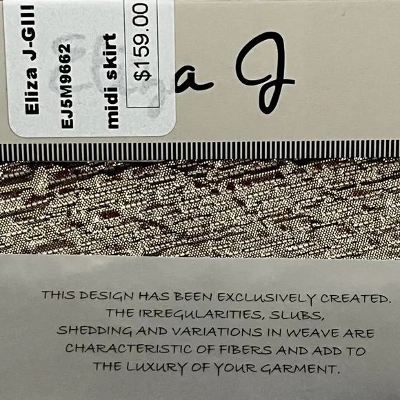 Eliza J Midi Bronze A-Line Skirt with Pockets - Picture 3 of 12